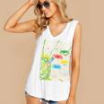 Superman Kryptonite Handbook Premium Tri-Blend Women's V-Neck Tank Top
