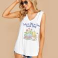 Tale As Old As Time Floral Bookshop Romantic Women's V-Neck Tank Top Tale As Old As Time Floral Bookshop Romantic Women's V-Neck Tank Top