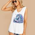 Unicorn Reading For Book Lovers Readers Women's V-Neck Tank Top