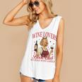 Valentine’s Day Wine Lovers Book Club We Read Wine Labels Women's V-Neck Tank Top