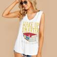 Wake Up Smarter Librarian Book Stack Premium Tri-Blend Women's V-Neck Tank Top Wake Up Smarter Librarian Book Stack Premium Tri-Blend Women's V-Neck Tank Top