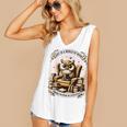 Wise Owl Reading Books Women's V-Neck Tank Top