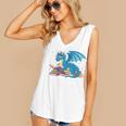 In A World Full Of Bookworms Be A Book Dragon Women's V-Neck Tank Top