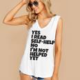 Yes I Read Self-Help No I’m Not Helped Yet Book Lover Women's V-Neck Tank Top Yes I Read Self-Help No I’m Not Helped Yet Book Lover Women's V-Neck Tank Top