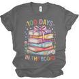 100 Days In The Books Cute Book 100 Days Of School Teachers Unisex Jersey T-Shirt