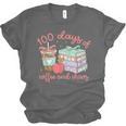 100 Days Of Coffee And Chaos Coquette Bow Book Apple Unisex Jersey T-Shirt 100 Days Of Coffee And Chaos Coquette Bow Book Apple Unisex Jersey T-Shirt