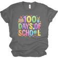 100 Days Of School Book Pencil Teachers Girls Kids 100th Day Unisex Jersey T-Shirt