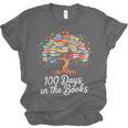 100th Day Of School Books Tree Reading Unisex Jersey T-Shirt 100th Day Of School Books Tree Reading Unisex Jersey T-Shirt