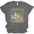 100th Day Of School Teacher Floral Books 100 Days Of Growing Unisex Jersey T-Shirt 100th Day Of School Teacher Floral Books 100 Days Of Growing Unisex Jersey T-Shirt