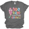 100th Day Of School Teacher Women Floral Books Unisex Jersey T-Shirt 100th Day Of School Teacher Women Floral Books Unisex Jersey T-Shirt