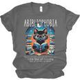 Abibliophobia Cat Reading Bookworm Reader Nerd For Men Women Girls Kids Unisex Jersey T-Shirt Abibliophobia Cat Reading Bookworm Reader Nerd For Men Women Girls Kids Unisex Jersey T-Shirt