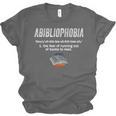 Abibliophobia Pupil Reading Bookworm Tees Reader Unisex Jersey T-Shirt