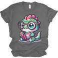 Adorable Book Lover Basilisk With Reading Glasses Cute Unisex Jersey T-Shirt Adorable Book Lover Basilisk With Reading Glasses Cute Unisex Jersey T-Shirt