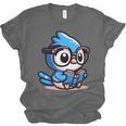 Adorable Book Lover Blue Jay With Reading Glasses Cute Unisex Jersey T-Shirt Adorable Book Lover Blue Jay With Reading Glasses Cute Unisex Jersey T-Shirt
