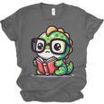 Adorable Book Lover Iguana With Reading Glasses Cute Unisex Jersey T-Shirt