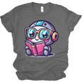 Adorable Book Lover Robot With Reading Glasses Cute Unisex Jersey T-Shirt Adorable Book Lover Robot With Reading Glasses Cute Unisex Jersey T-Shirt