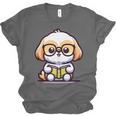Adorable Book Lover Shih Tzu With Reading Glasses Cute Unisex Jersey T-Shirt Adorable Book Lover Shih Tzu With Reading Glasses Cute Unisex Jersey T-Shirt