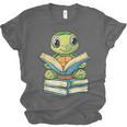 Adorable Turtle Reading Books Unisex Jersey T-Shirt Adorable Turtle Reading Books Unisex Jersey T-Shirt