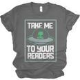 Alien Quote Take Me To Your Readers Sci-Fi Ufo Book Lover Unisex Jersey T-Shirt