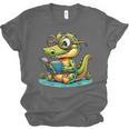 Alligator Reading a Book Animal Unisex Jersey T-Shirt Alligator Reading a Book Animal Unisex Jersey T-Shirt