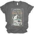 Anti-Social Book-Club Cat Graphic Unisex Jersey T-Shirt