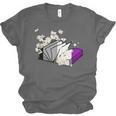 Asexual Book Lover LGBT Reading Pride Ace Flag Daisy Unisex Jersey T-Shirt Asexual Book Lover LGBT Reading Pride Ace Flag Daisy Unisex Jersey T-Shirt