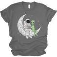 Astronaut Reading Book To Alien Moon Space Book Lover Men Unisex Jersey T-Shirt