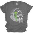 Astronaut Reading Book To Alien Moon Space Women Kids Men Unisex Jersey T-Shirt
