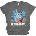 Axolotl Read Book Kawaii Reading Books For Men Women Unisex Jersey T-Shirt