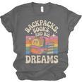 Backpacks Books And Big Dreams Cute Back To School Unisex Jersey T-Shirt Backpacks Books And Big Dreams Cute Back To School Unisex Jersey T-Shirt