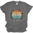 Im With The Banned Book Readers Retro Librarians Teachers Unisex Jersey T-Shirt