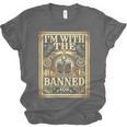 Banned Books Librarian Book Readers I m With The Banned Unisex Jersey T-Shirt