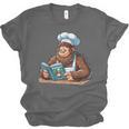 Bigfoot Reading a Cookbook Unisex Jersey T-Shirt Bigfoot Reading a Cookbook Unisex Jersey T-Shirt