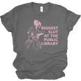 Biggest Slut At The Public Library Reading Book Club Unisex Jersey T-Shirt