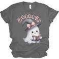 Boo Ghost Books Coquette Bow Halloween Women School Teacher Unisex Jersey T-Shirt Boo Ghost Books Coquette Bow Halloween Women School Teacher Unisex Jersey T-Shirt