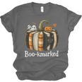 Boo-Kmarked Fall Pumpkin Books Halloween Teacher Teaching Unisex Jersey T-Shirt