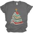 Book Christmas Tree For Librarians Book Lovers Unisex Jersey T-Shirt