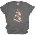 Book Christmas Tree Book Lover Teacher Librarian Men Women Unisex Jersey T-Shirt Book Christmas Tree Book Lover Teacher Librarian Men Women Unisex Jersey T-Shirt
