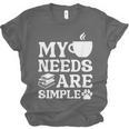 Book Coffee Dog Book My Needs Are Simple Men Women Kids Unisex Jersey T-Shirt Book Coffee Dog Book My Needs Are Simple Men Women Kids Unisex Jersey T-Shirt