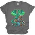 Book Dragon Reading Fantasy Unisex Jersey T-Shirt