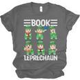 Book Leprechaun St Patrick's Day Library Librarian Reading Unisex Jersey T-Shirt Book Leprechaun St Patrick's Day Library Librarian Reading Unisex Jersey T-Shirt