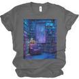 Book Library Bookshelf Armchair Window Pattern Print Unisex Jersey T-Shirt