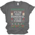 Book Lover Christmas Reader Ugly Sweater Tee Xmas New Year Unisex Jersey T-Shirt Book Lover Christmas Reader Ugly Sweater Tee Xmas New Year Unisex Jersey T-Shirt