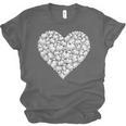 Book Lover Heart Shape Reading Librarian Library Teacher Unisex Jersey T-Shirt