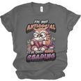 Book Lover Owl Reading Books Introvert Bookworm Unisex Jersey T-Shirt