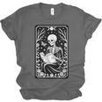 Book Lover The Reader Tarot Card Skeleton Reading Unisex Jersey T-Shirt
