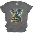 Book Lover Reading Fantasy Dragon Unisex Jersey T-Shirt Book Lover Reading Fantasy Dragon Unisex Jersey T-Shirt