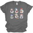Book Lover Teacher Snowman Reading Books Christmas Winter Unisex Jersey T-Shirt