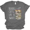 Book Lovers Books Cats Life Is Sweet Cat Lovers Unisex Jersey T-Shirt Book Lovers Books Cats Life Is Sweet Cat Lovers Unisex Jersey T-Shirt