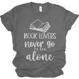 Book Lovers Never Go To Bed Alone Bibliophile Humor Unisex Jersey T-Shirt Book Lovers Never Go To Bed Alone Bibliophile Humor Unisex Jersey T-Shirt